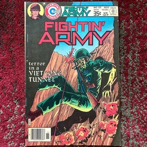 Fightin' Army #135 Rocco "Rocke" Mastroserio Cover 1978 Charlton Comics Group - Picture 1 of 19