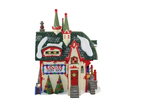 Department 56 Santa’s Light Shop North Pole Series 56397 Christmas Village - Picture 1 of 13