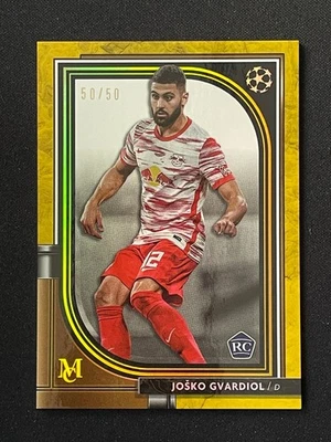 Josko Gvardiol 2021-22 Topps Museum Collection UCL Gold 50/50 RC #42 - Image 1 of 2