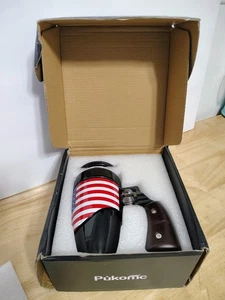 Revolver Handle Coffee Mug USA Flag Logo New In Opened Box Pukomc Cool Man Gift  - Picture 1 of 3