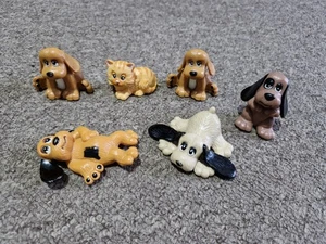 Rare And Vintage Pound Puppies Dogs and Kittens CatscJob Lot Plastic Figurines - Picture 1 of 1