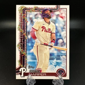2025 Topps Holiday Bryce Harper #H69 Philadelphia Phillies - Picture 1 of 2