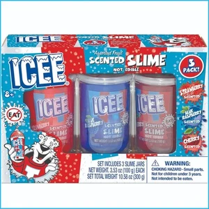 ICEE Assorted Fruit Scented Slime 3 Pack New in Box Sealed - Picture 1 of 12