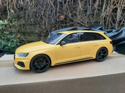 GT Spirit GT935 Audi RS4 B9 Avant 25 aniversario amarillo #392 / 999 vendedor del Reino Unido Foto 1 de 4