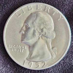 1952 S Silver Quarter Error RPM BU - Picture 1 of 7