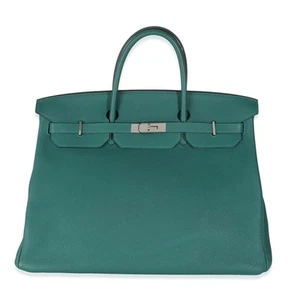 Hermès Malachite Togo Birkin 40 PHW - Imagen 1 de 9
