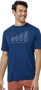 NWT Travis Mathew Tri Blend Blue Beerly Beloved Shirt Mens Large - Picture 1 of 4