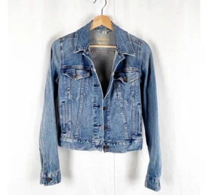 Levi Strauss Girls Denim Jacket Jean Youth Kids, Small Light/Faded Wash Stretch - Picture 1 of 8