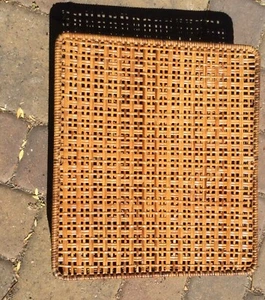 Vintage steel framed wicker seat/ seat cushion - Picture 1 of 5