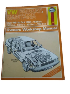 HAYNES Manual VW Passat and Santana Sept 1981 to May 1988 Petrol. - Picture 1 of 3