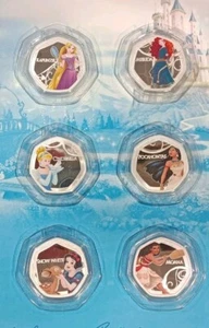Disney Princess Kollektion No. 2 * 6 Stk. sechseckige Münzen der großen Sammlung - Picture 1 of 8