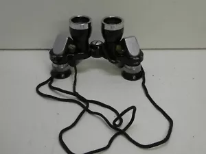 VINTAGE PLUM 7 x 18 MM BINOCULARS CHROME FOLDING FIELD GLASSES NO, 19361 - Picture 1 of 9