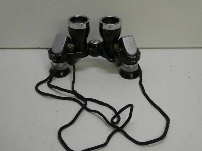VINTAGE PLUM 7 x 18 MM BINOCULARS CHROME FOLDING FIELD GLASSES NO, 19361 - Image 1 of 4