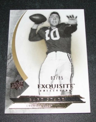 2012 Exquisite BART STARR #56 College Gold Foil Variant/85 ALABAMA Green Bay HOF - Image 1 of 2