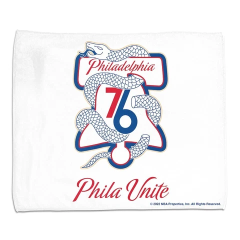 Philadelphia 76ers WinCraft 15" x 18" 2022 NBA Playoffs Slogan Rally Towel Cover