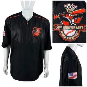Baltimore Orioles Jacket Mens XL Vented Majestic Cool Base 50th Anniversary EUC - Picture 1 of 10