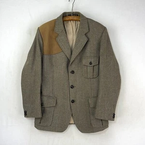 Hebden Cord Tweed Jacket Mens 36S Green Wool Country Hacking Shooting Hunting - Picture 1 of 13