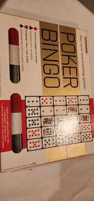Vintage1963 Transogram Poker Bingo Board Game EUC. Complete  - Image 1 of 2