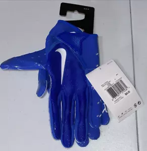 Nike Vapor Jet 7.0 Football Gloves Blue White Size Adult Medium NEW - Picture 1 of 3