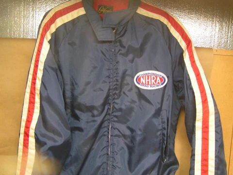 RARE early 70's NHRA lined jacket, GREAT SHAPE, Large, 9 out of 10 Cover
