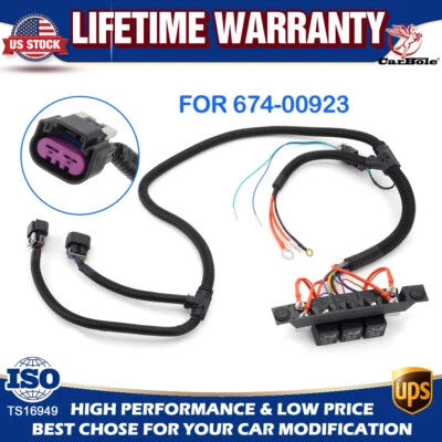 FOR 1999-06 GM Dual Electric Fan Kit Harness Yukon Silverado Sierra Tahoe Chevy - Image 1 of 4