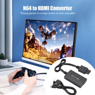 N64 To HDMI Converter Adapter HD Cable for Nintendo 64 Gamecube Super NES SNES ~ - Image 1 of 4