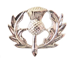 Insignia de alfiler niquelado de cardo de Escocia  - Imagen 1 de 2