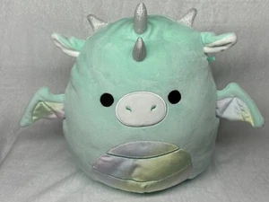 Squishmallows 10"" Joey the Teal Dragon mit Regenbogenbauch Neu ohne Etikett - Bild 1 von 4