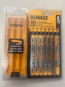 Dewalt DW3744C Set di lame per seghetto alternativo con custodia (gambo a U), 10 pezzi - Foto 1 di 1