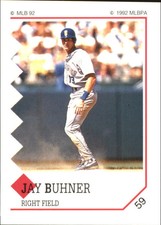 1992 (MARINERS) Panini Stickers #59 Jay Buhner