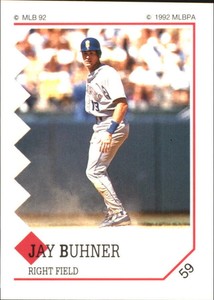 1992 (MARINERS) Panini Stickers #59 Jay Buhner