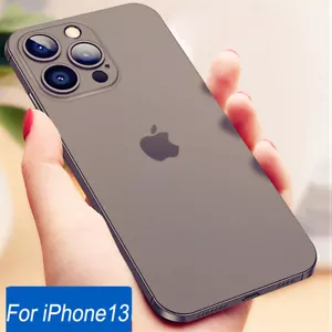 Funda delgada de 0,2 mm para iPhone 14 15 16 Pro Max 13 mini cubierta transparente mate a prueba de golpes - Imagen 1 de 18
