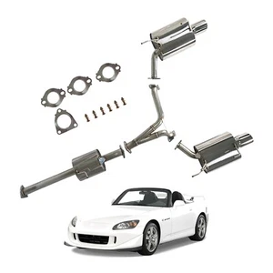 Performance Catback Exhaust For 1999-2009 Honda S2000 F20 F22 AP1 AP2 VTEC - Picture 1 of 16