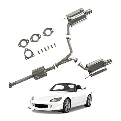 Performance Catback Exhaust For 1999-2009 Honda S2000 F20 F22 AP1 AP2 VTEC — 第 1/4 张图片