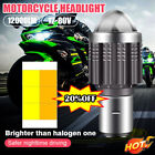 BA20D H6 12V LED Motorcycle Headlight Spot Light Bulb Hi/Lo Motorbike HeadlampHO