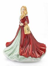 Royal Doulton TIS THE SEASON Petite LADIES Red HOLIDAY Figurine HN5920 - BAD BOX