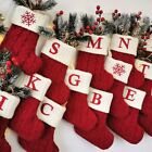 Socken Weihnachtsstrumpf Dekorationen Rot Süßigkeitsbeutel Weiß Langlebig