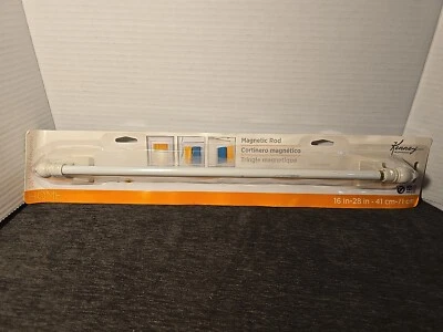 Kenney KN40344 Metal Blanco Ajustable Imán de Alta Resistencia Barra de Café 16 a 28 L pulgadas Foto 1 de 4