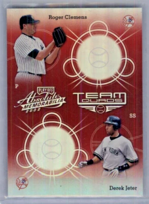 Playoff Absolute Team Quads 2002 Roger Clemens/Derek Jeter/Giambi/Mussina #13 Foto 1 de 2