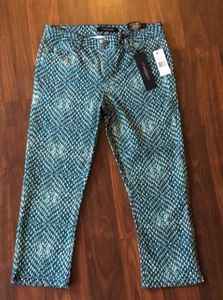 LIVERPOOL JEANS COMPANY jeans cropped multicolore donna 6/28 nuovi prezzo al pubblico $79 - Foto 1 di 9