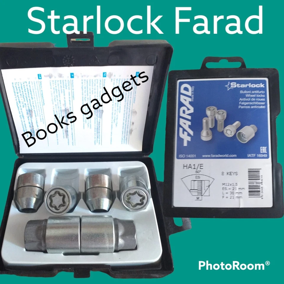 Per Mazda MX3 Kit Dadi Antifurto Starlock Farad Cerchi in Lega Orig - Immagine 1 di 1