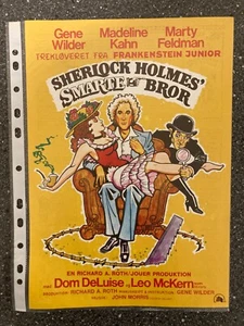 The Adventure of Sherlock Holmes' Smarter Brother Gene Wilder 1975 Danish Press - Imagen 1 de 2