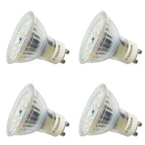 4x LED Lampen GU10 5W dimmbar, RA95 flimmerfrei, 230V Leuchtmittel warmweiß SEBS - Bild 1 von 5