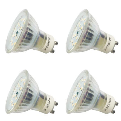 4x LED Lampen GU10 5W dimmbar, RA95 flimmerfrei, 230V Leuchtmittel warmweiß SEBS - Bild 1 von 4