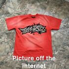 Size L - HELLSTAR Red Crack T-Shirt *IN HAND* *RARE*