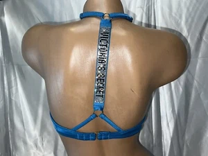 Victorias Secret Shine Strap “Fabulous” Swimsuit 34C Blue - Picture 1 of 3