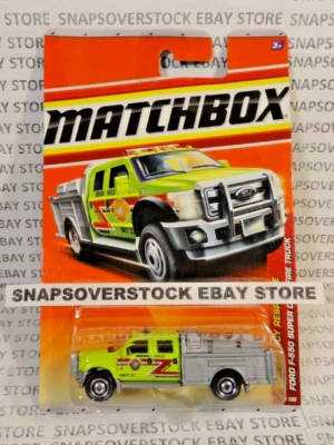 2011 MATCHBOX FORD F-550 SUPER DUTY FIRE TRUCK MBX #50 NEW 1ST RELEASE MBX MODEL - Image 1 of 4