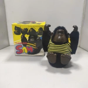 Vintage 1980s Tumbling Sam Battery Operated Gorilla Toy w/ Box ( Works) - Picture 1 of 4