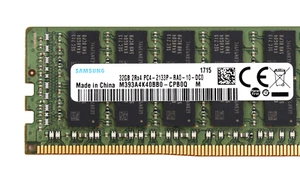 Samsung 32GB DDR4 2133MHz RDIMM (M393A4K40BB0-CPB0Q) Registered ECC Server RAM - Picture 1 of 2