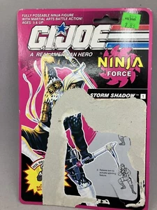 1991 G.I.Joe Ninja Force Storm Shadow #1 CARD ONLY - Picture 1 of 4